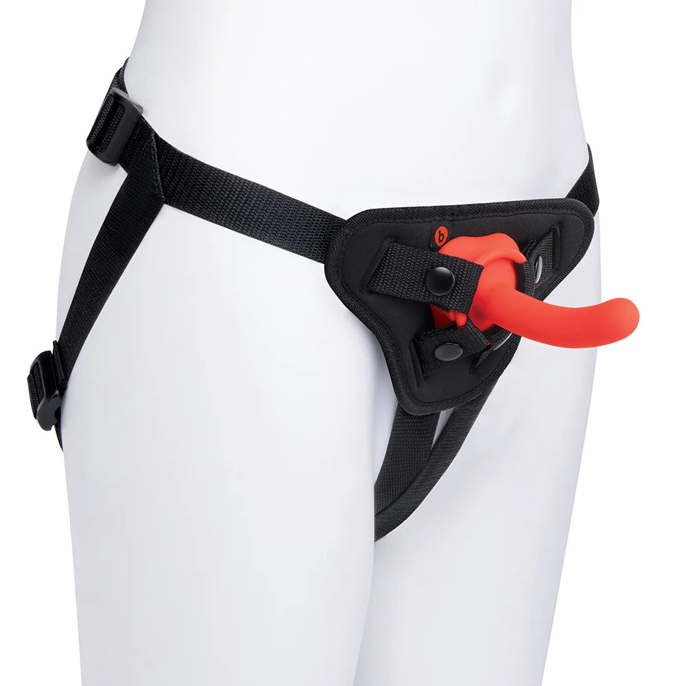 Beginners Strap-On Harness Set with 4" in. Silicone Dildo | RodeoH Beginners Strap-On Harness Set with 4" in. Silicone Dildo | RodeoH