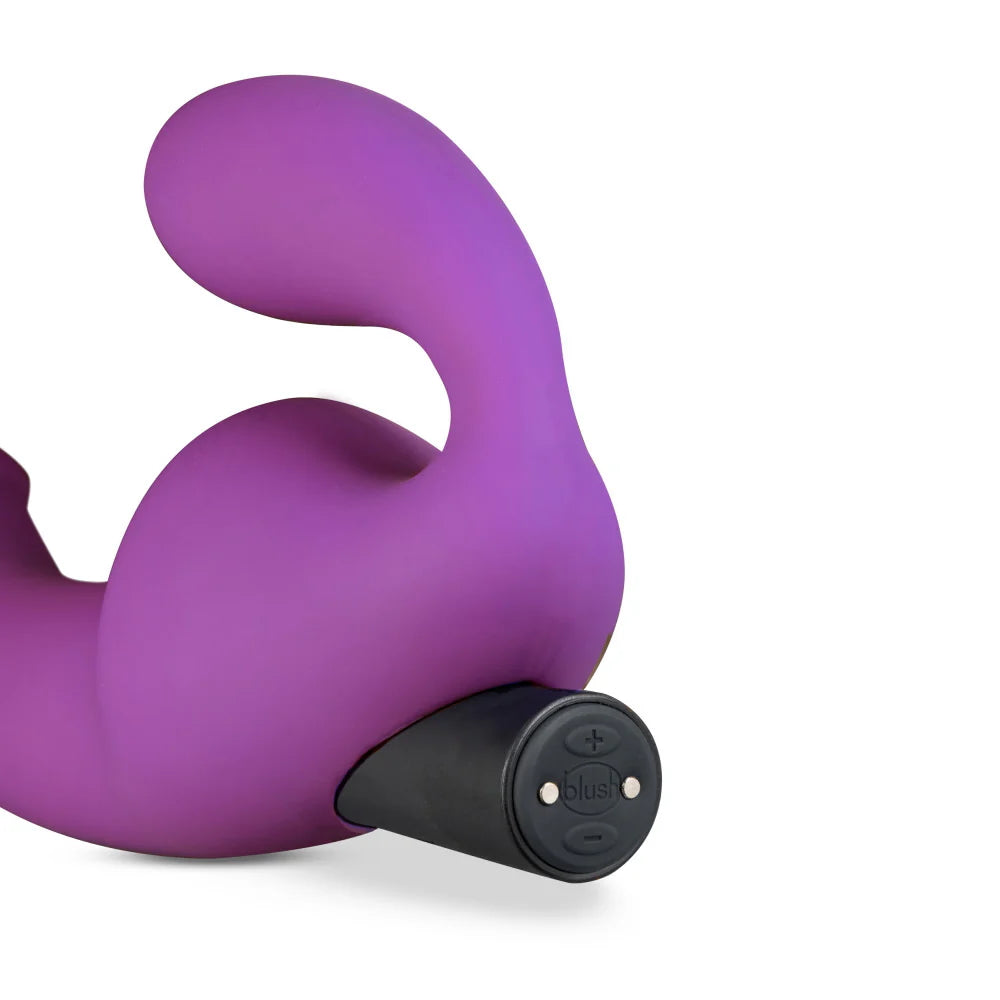 Cyrus Strapless Silicone Vibrating Dildo with Rechargeable Bullet by Temptasia