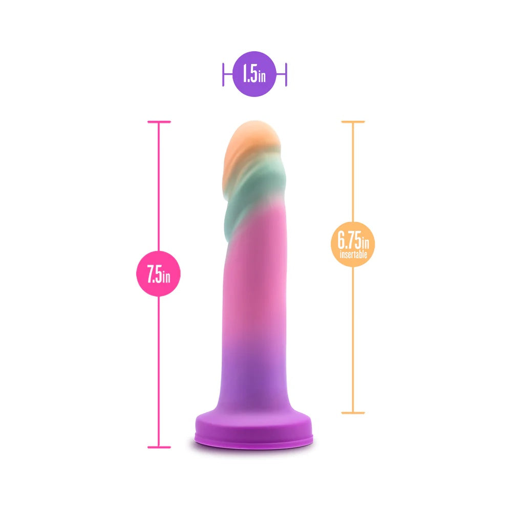Avant Sunrise Gaze Sherbert Silicone Dildo dimensions