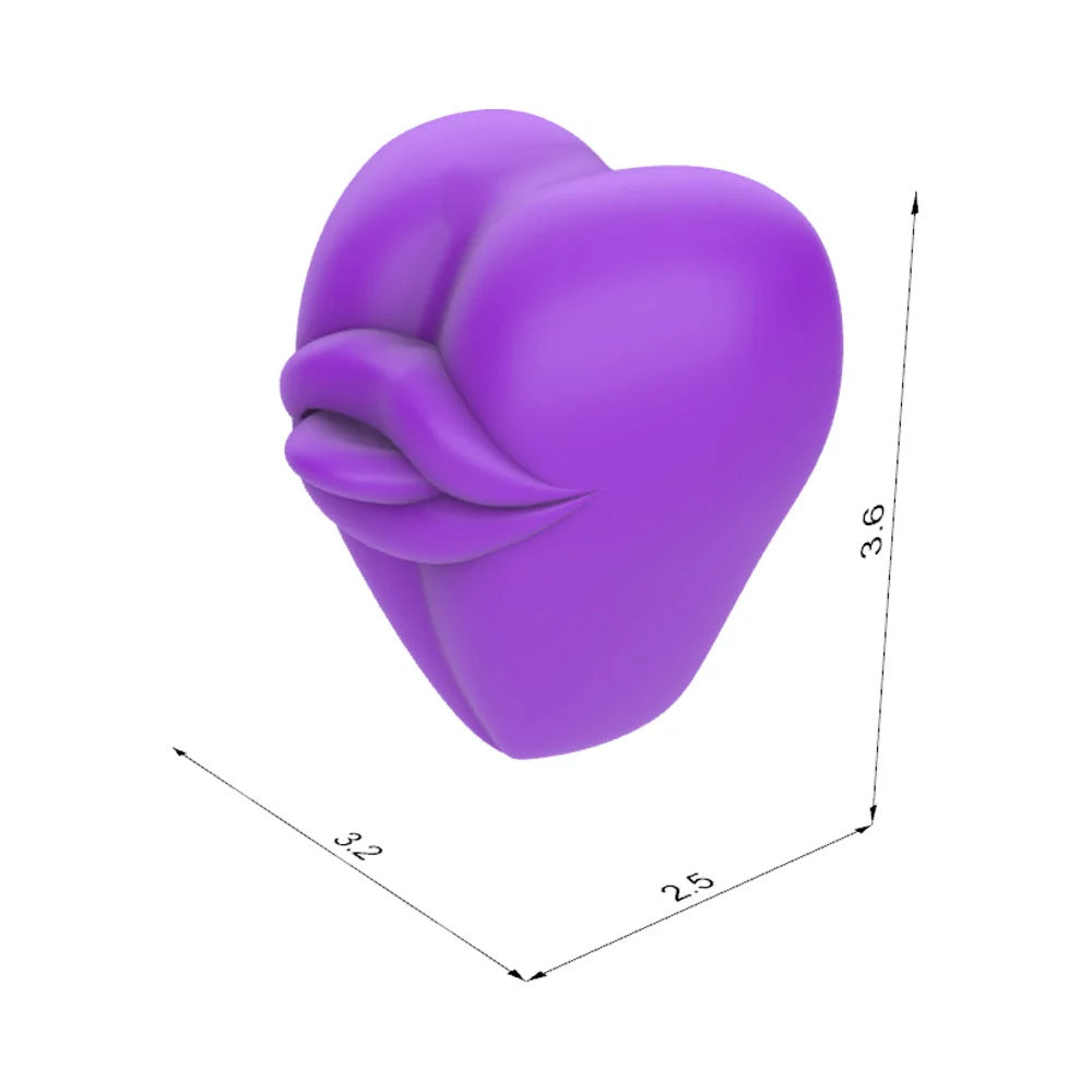 Bananapants Purple silicone lips and tongue soft dildo grinder cushion