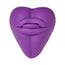 Bananapants Purple silicone lips and tongue soft dildo  grinder cushion