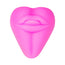 Kissi - Silicone Lips & Tongue Stimulator Dildo Cushion and Grinder - Hot Pink