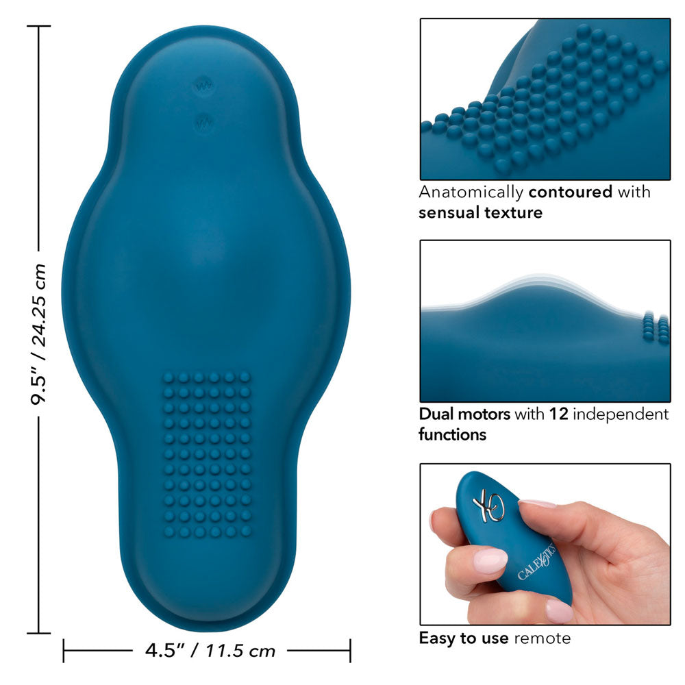 calexotics dual rider bump and grind pad blue with remote
