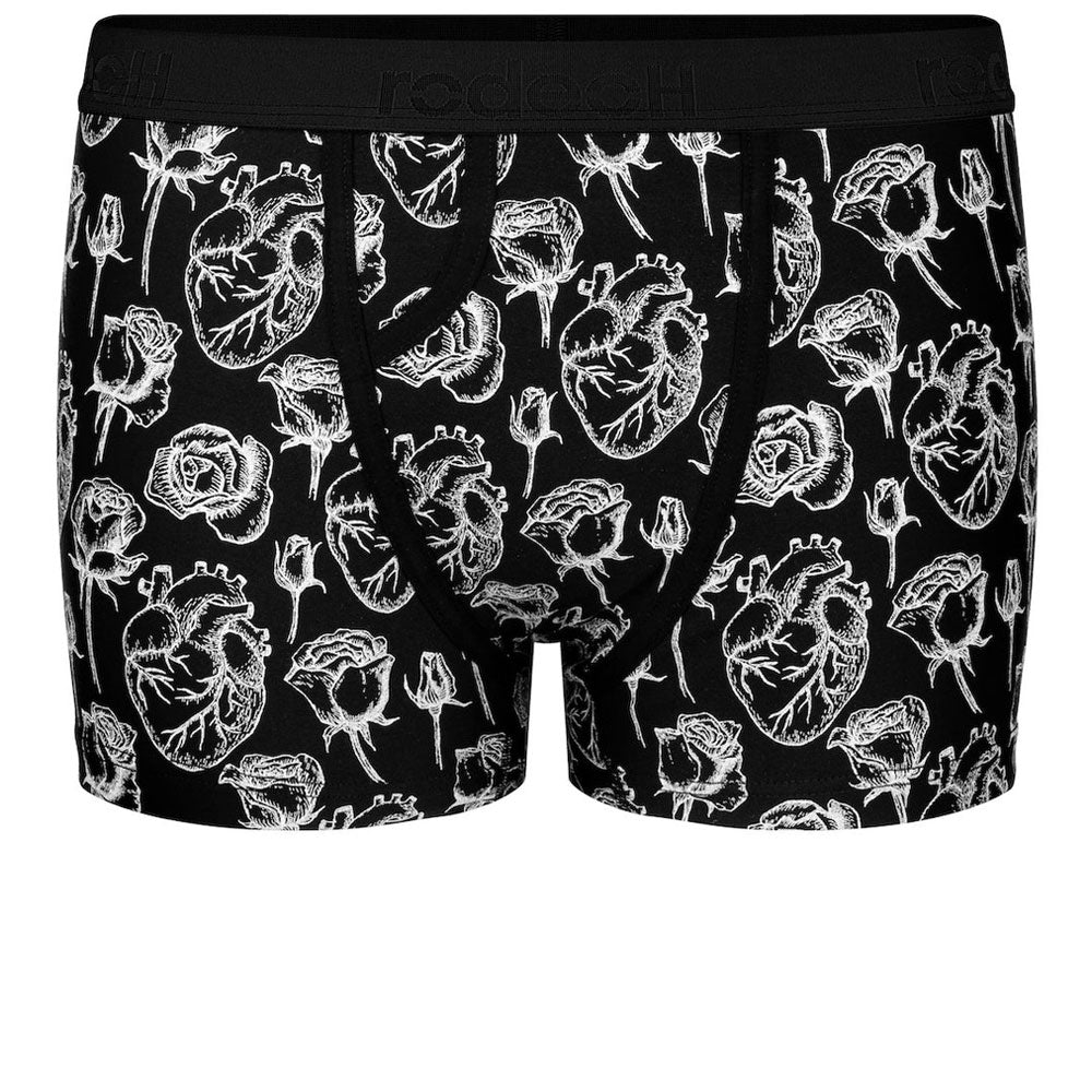 Classic Top Loading Boxer Packing Underwear - Hearts & Roses Red