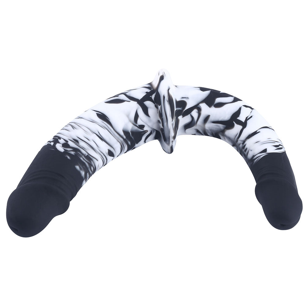 double trouble dil flurry black and white swirl