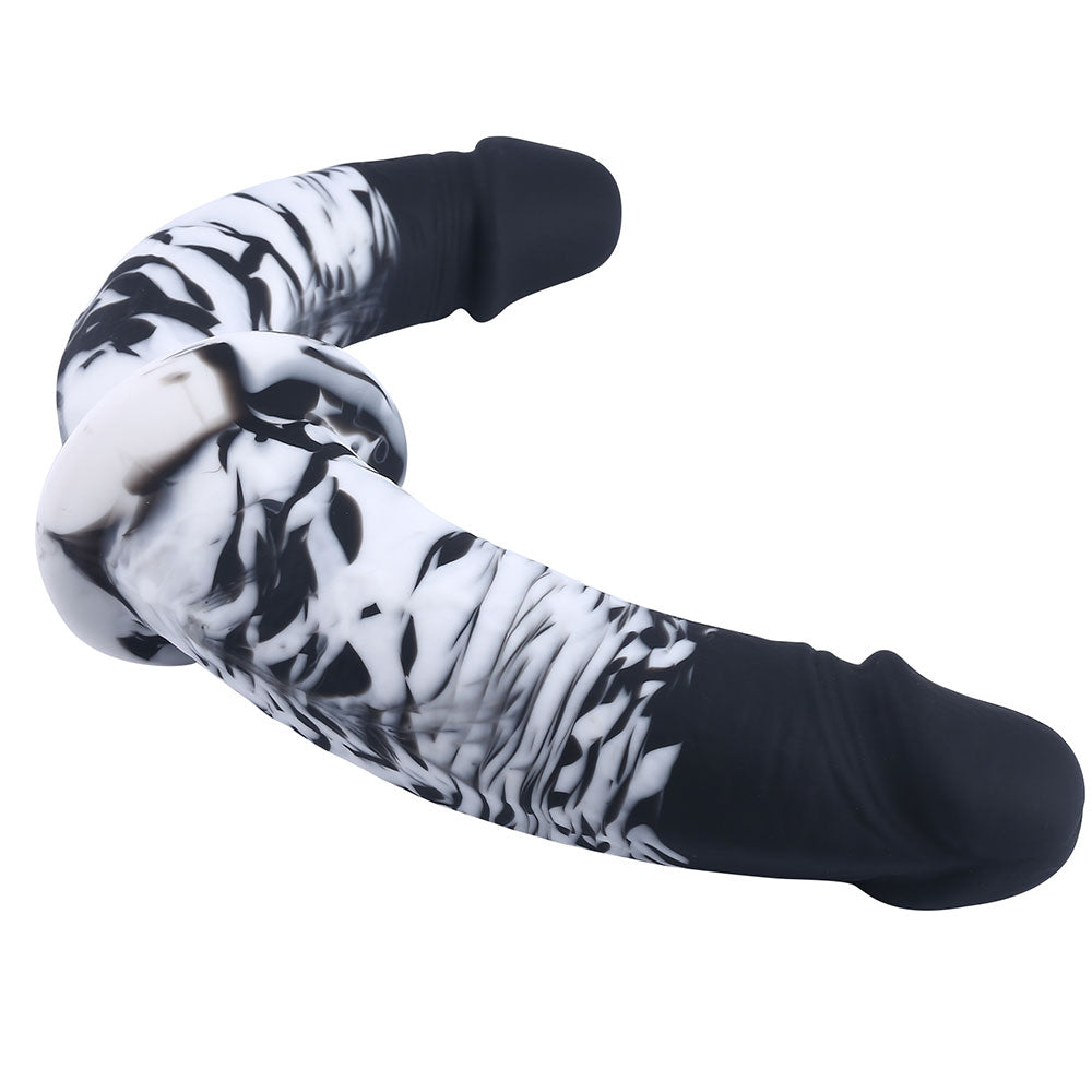 double trouble dil flurry black and white swirl