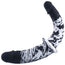 double trouble dil flurry black and white swirl