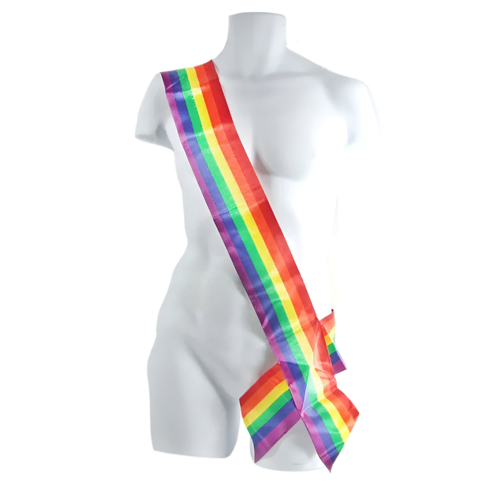 Gaysentials Rainbow Satin Sash