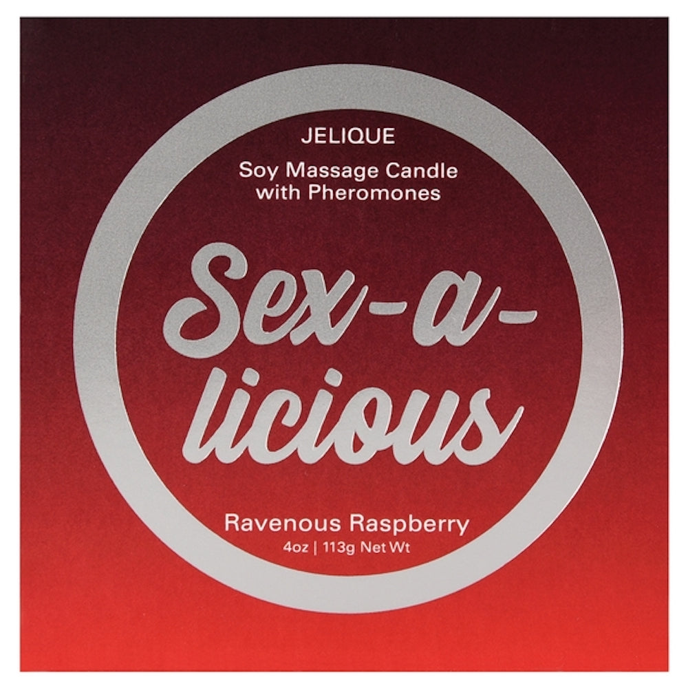 jelique sex-a-licious ravenous raspberry massage candle