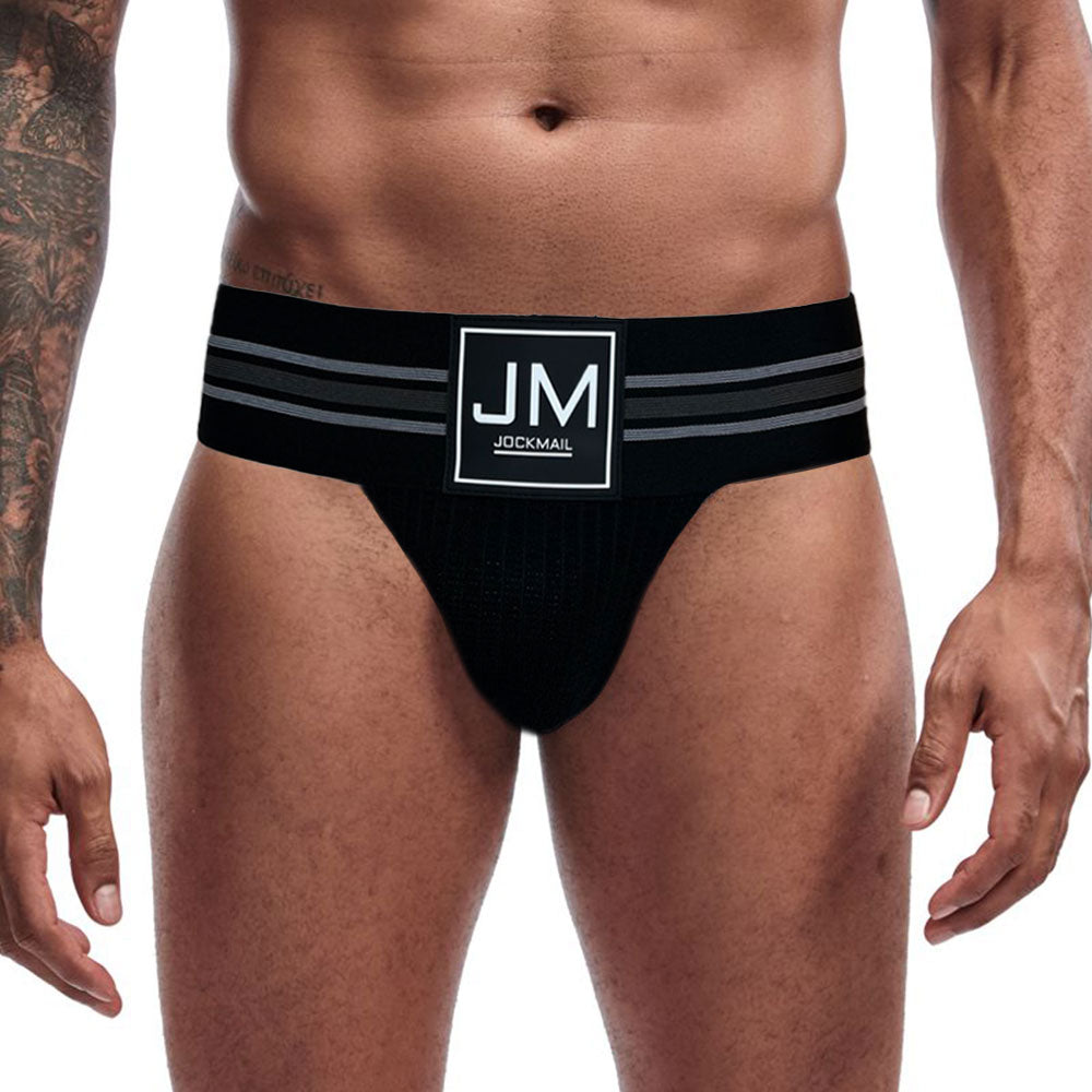 jockmail classic brief packing underwear mesh black