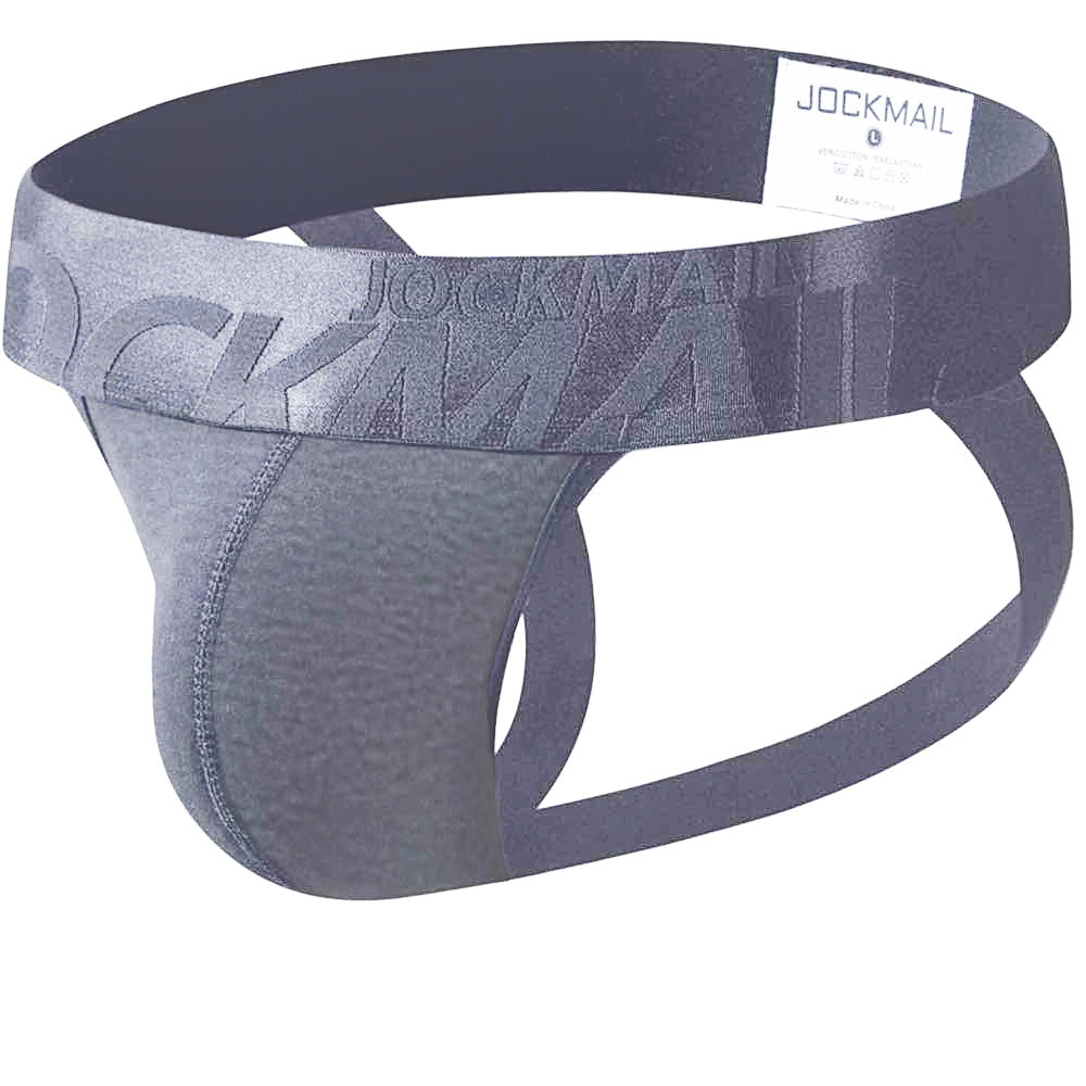 JOCKMAIL Jockstrap Hexagonal - Bleu - Taille XL - Coton/Élasthanne - Neuf