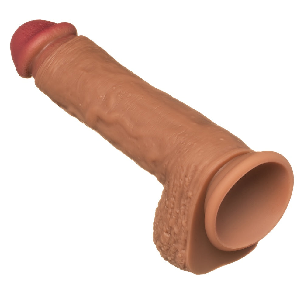 6.5" Royal Realistic Silicone Dual Density Suction Cup Dildo Cocoa