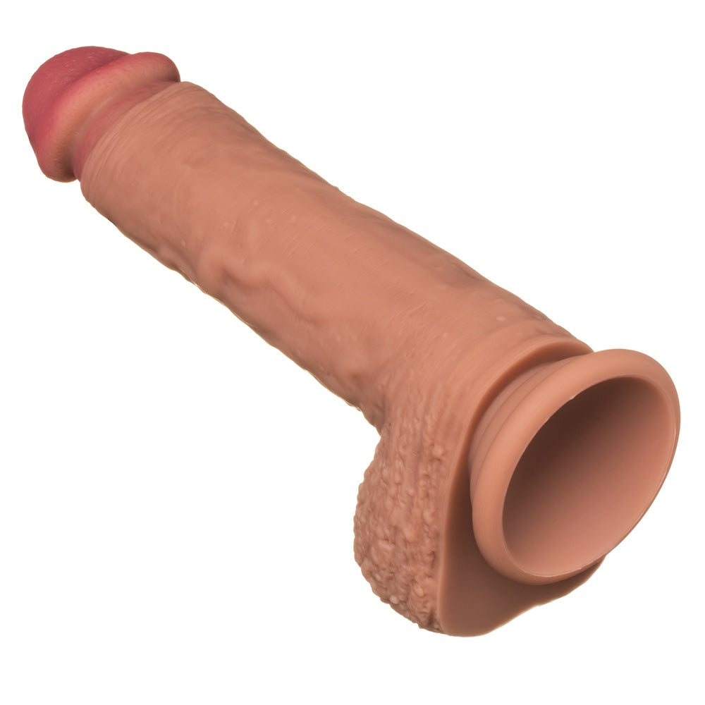 6.5" Royal Realistic Silicone Dual Density Suction Cup Dildo Tan