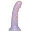 6" Tease Ribbed Silicone Dildo - Cotton Candy Shimmer