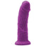 7" Colours Girth Silicone Dildo - Purple