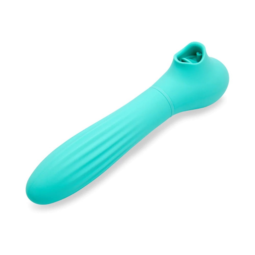 NU sensuelle Daisy licking Sucking Thrusting Silicone Vibrator Blue