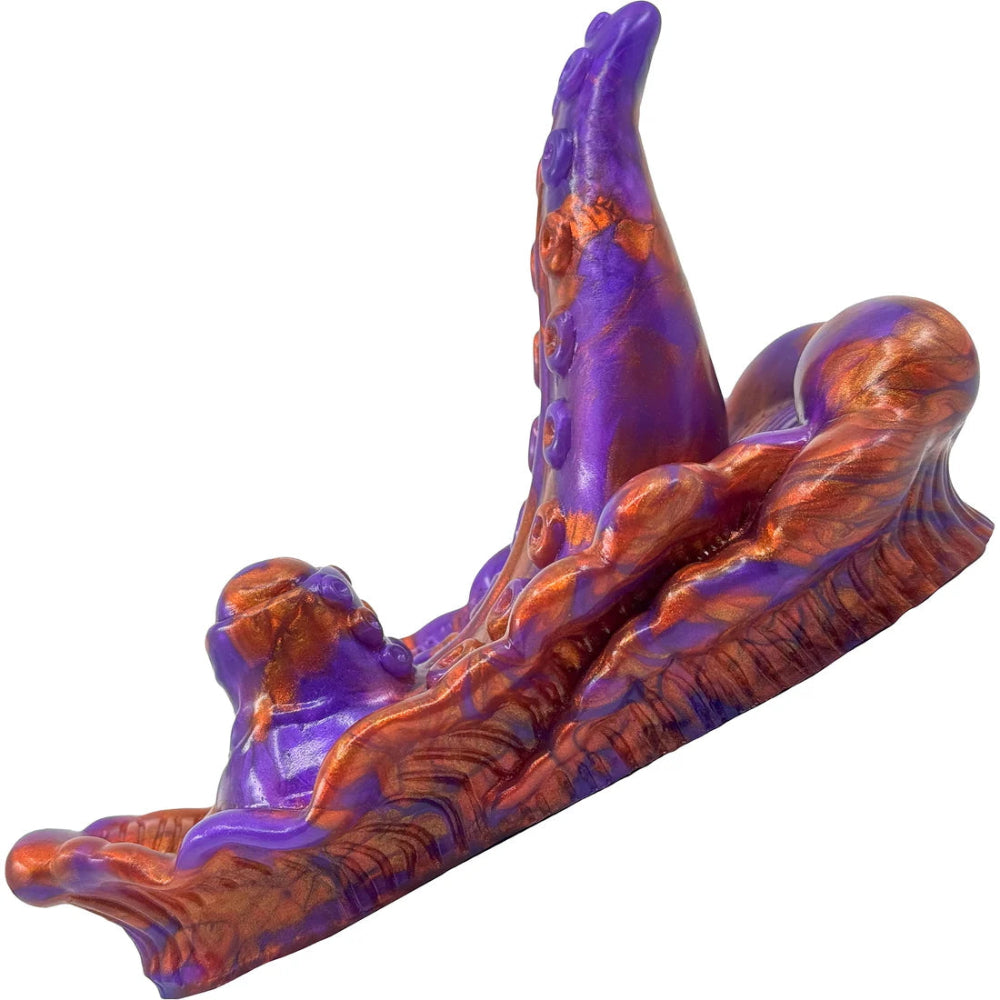 purple and copper silicone vibrating creature grinder