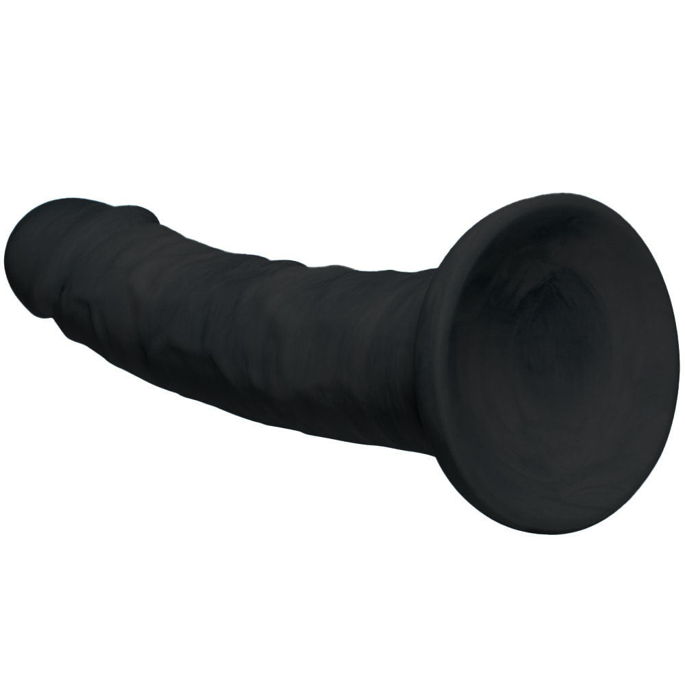 6.7" Quinn Silicone Dildo - Black
