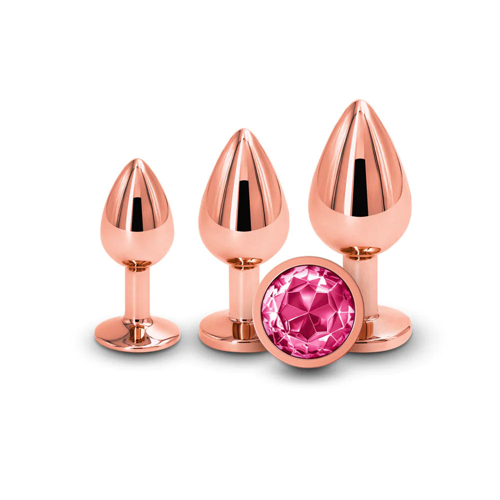 rear assets rose gold training set pink gem
