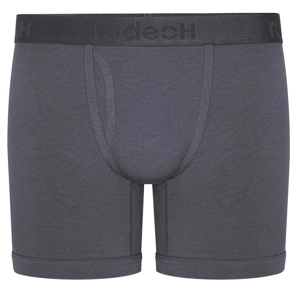 6" inseam Shift Boxer Brief gender neutral Underwear in gray