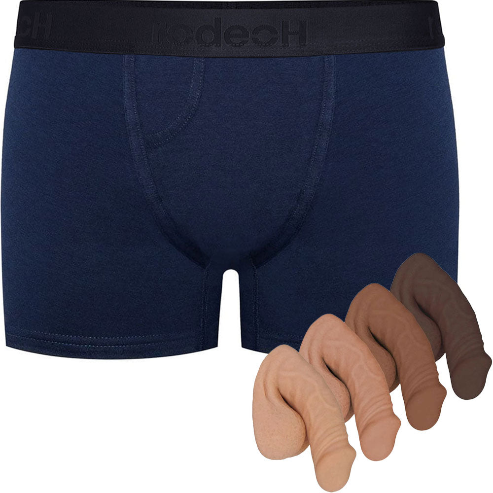 Dark Blue Classic Top Loading Boxer & Small Freeform Silicone Packer
