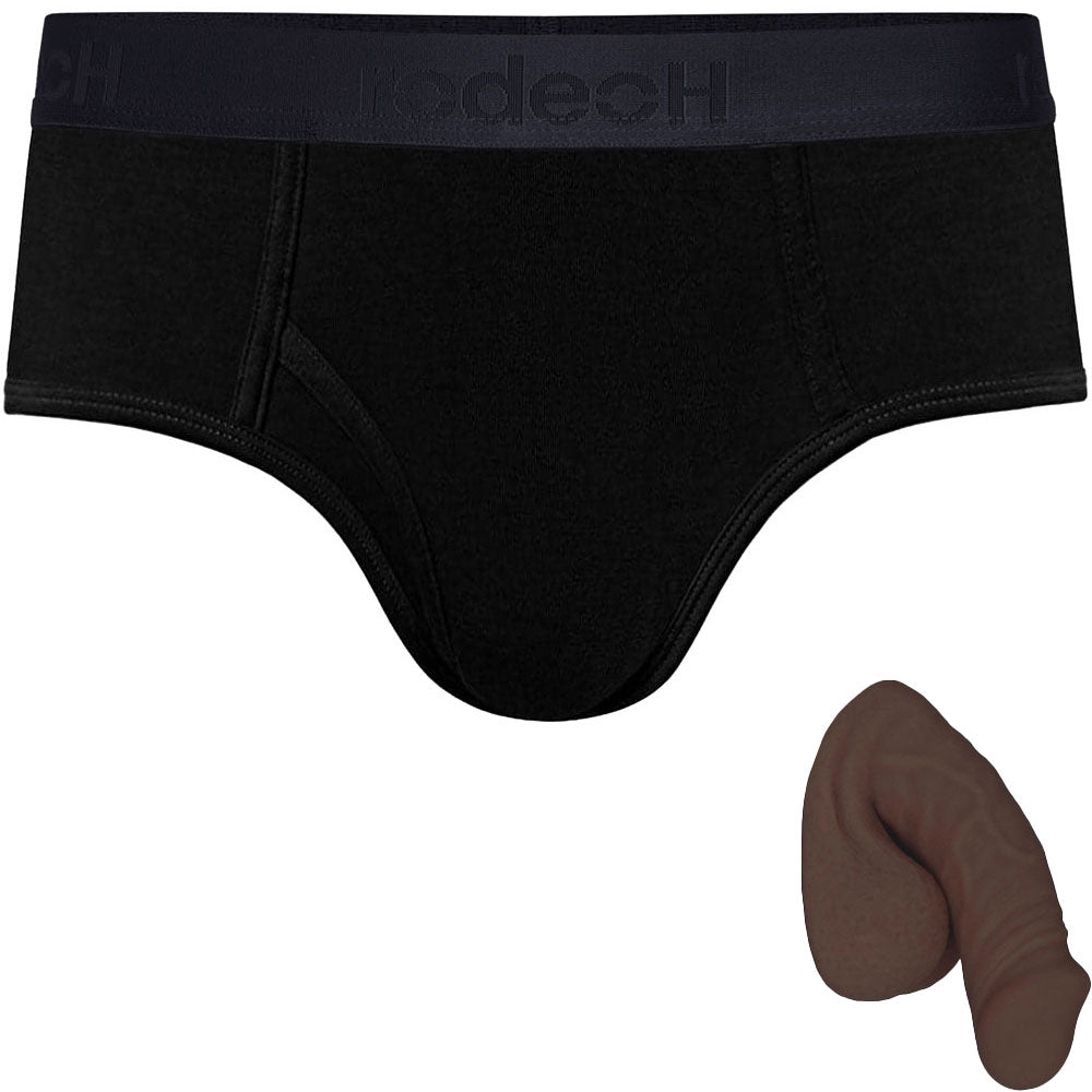 Classic Top Loading Brief & Small Freeform Silicone Packer - Package Deal Chocolate