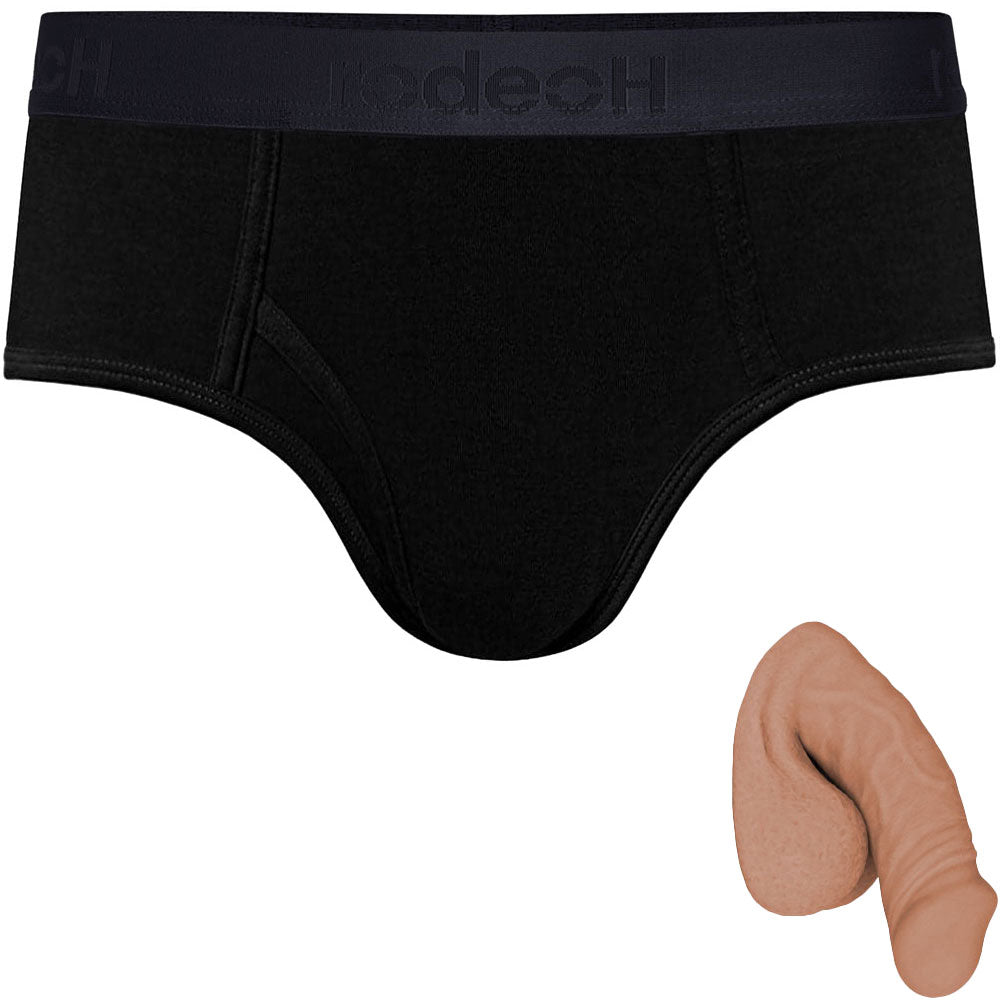 Classic Top Loading Brief & Small Freeform Silicone Packer - Package Deal Light Caramel