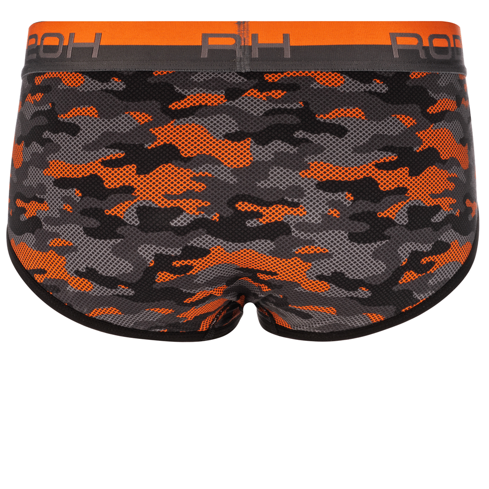 rodeoh brief harness orange camo back