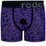rodeoh classic boxer harness geometric purple and black