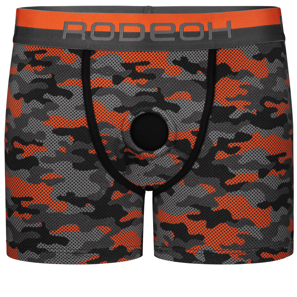 rodeoh classic boxer harness orange camo
