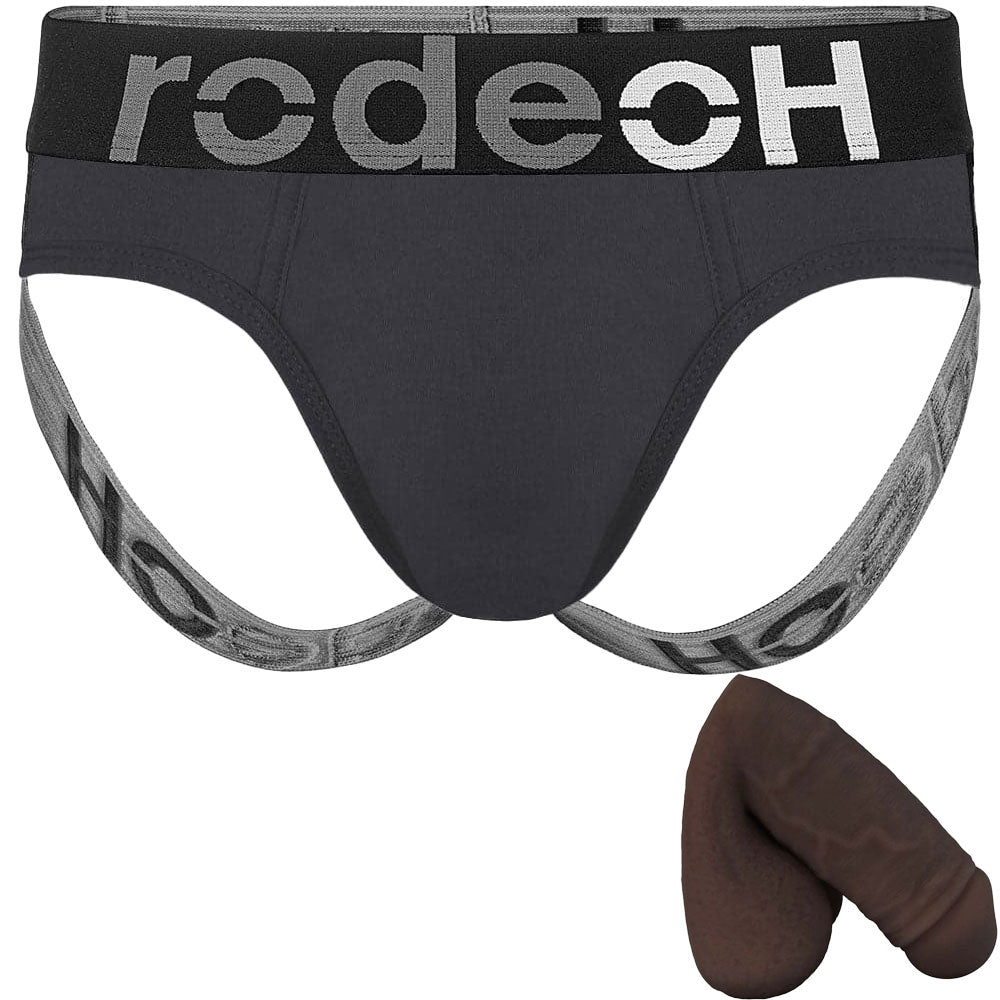 Shift Jock Gray & XS Freeform Silicone Packer - Package Deal Chocolate