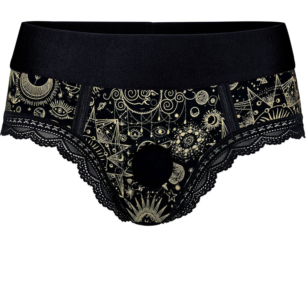 rodeoh panty plus harness lace celestial