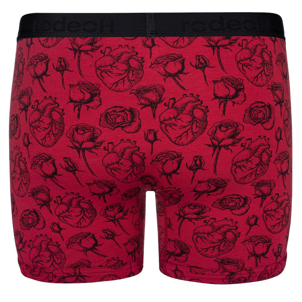 rodeoh 6 inch boxer packing underwear red rose back