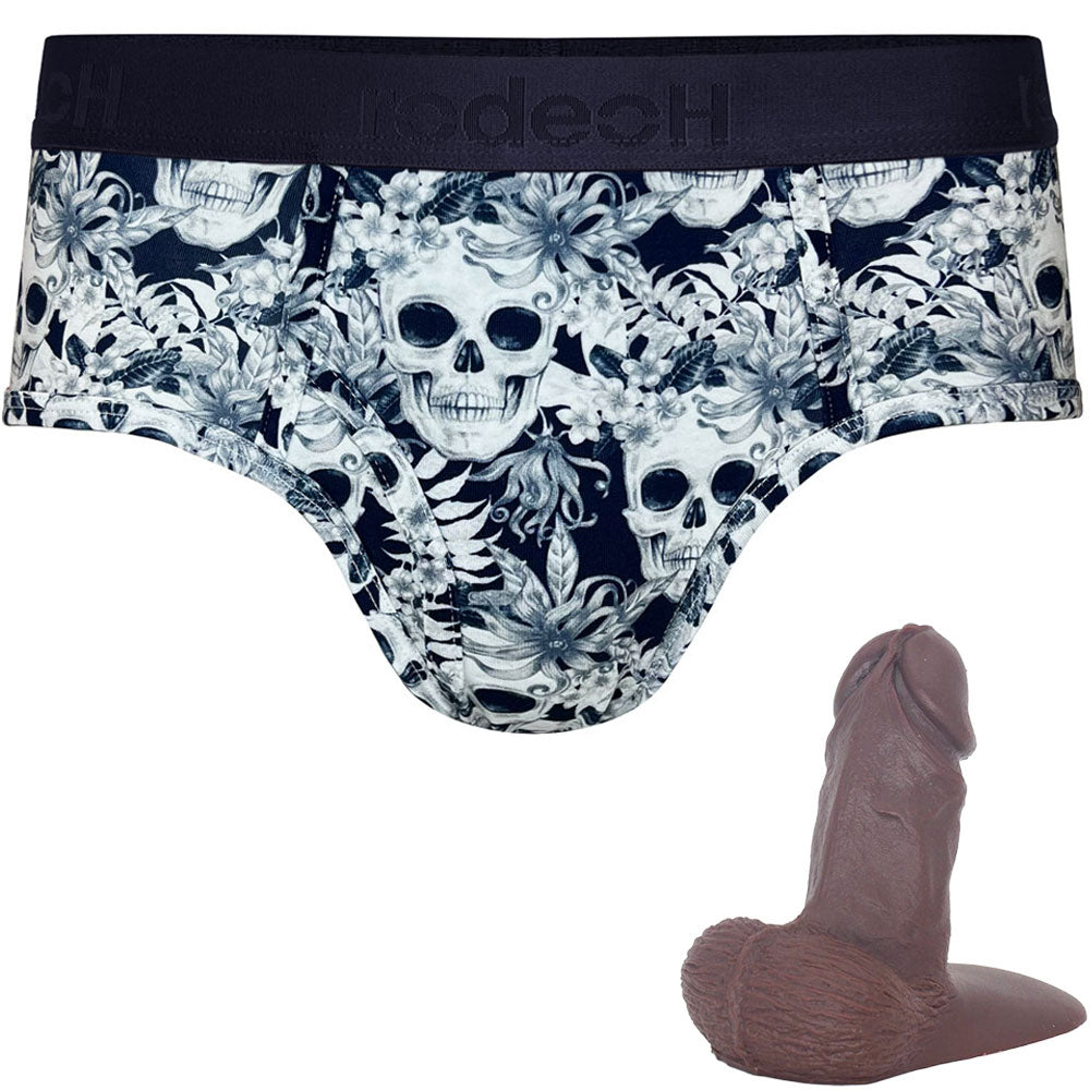FREE Jay Silicone Packer with the Midnight Skulls Brief Packing Underwear