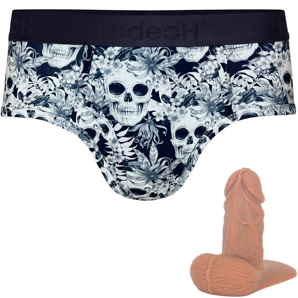 FREE Jay Silicone Packer with the Midnight Skulls Brief Packing Underwear