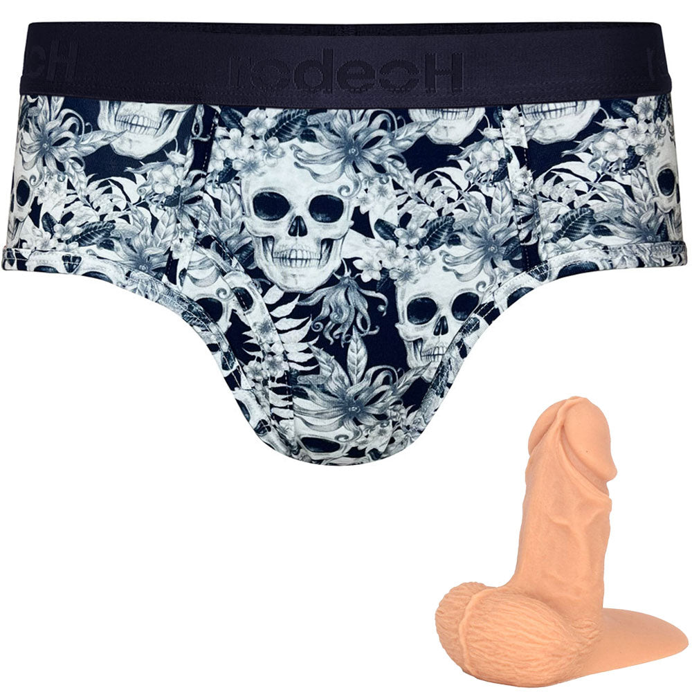FREE Jay Silicone Packer with the Midnight Skulls Brief Packing Underwear