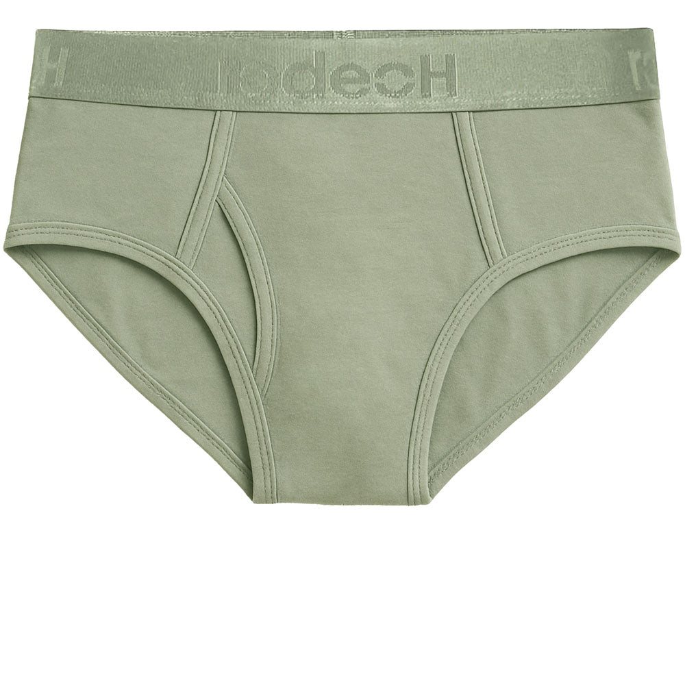 rodeoh sage green underwear with a brand logo on a white background