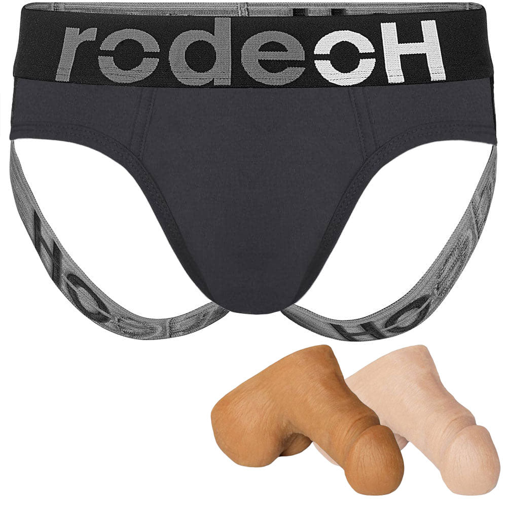 Gray Shift Jock Packer Underwear & Small Mr. Limpy - Package Deal