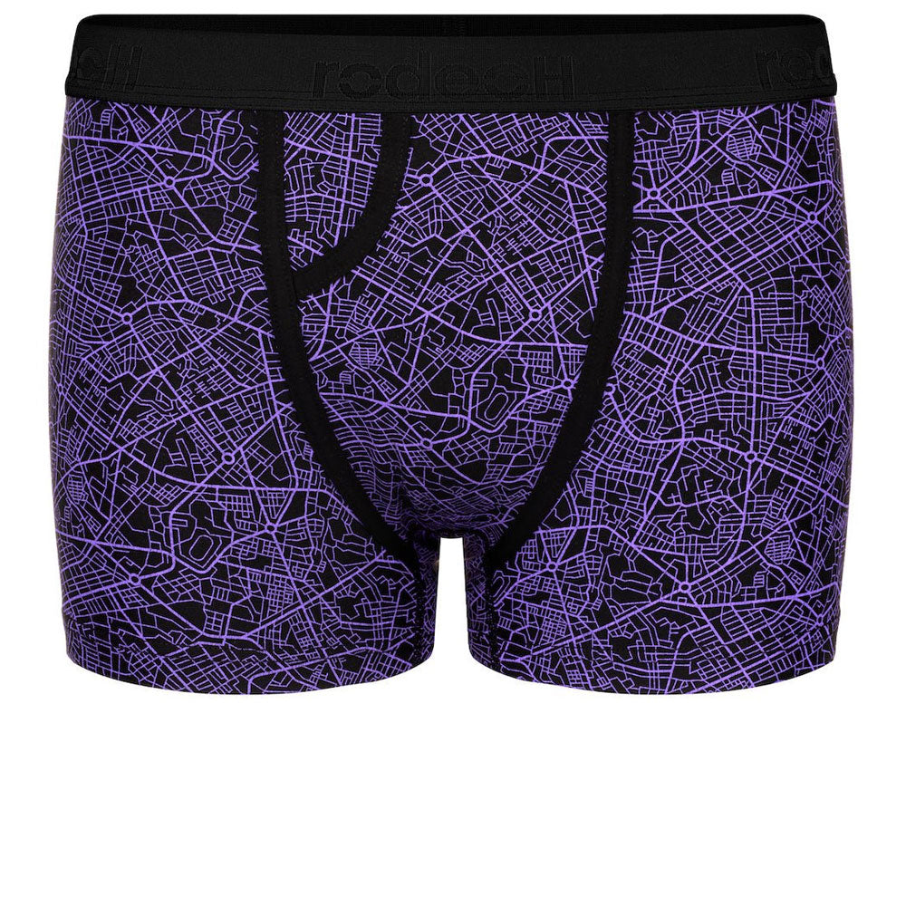 rodeoh top loading boxer underwear geometric purple