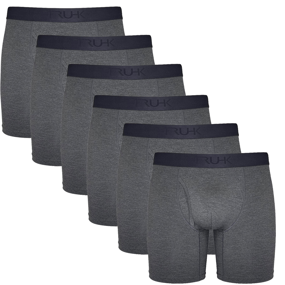 rodeoh truhk classic boxer underwear gray 6 pack
