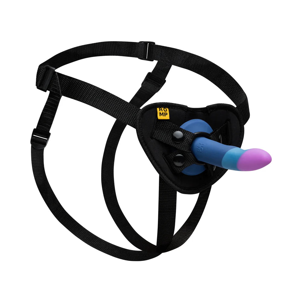 ROMP Piccolo Pegging Kit - Harness and Silicone Dildo Set