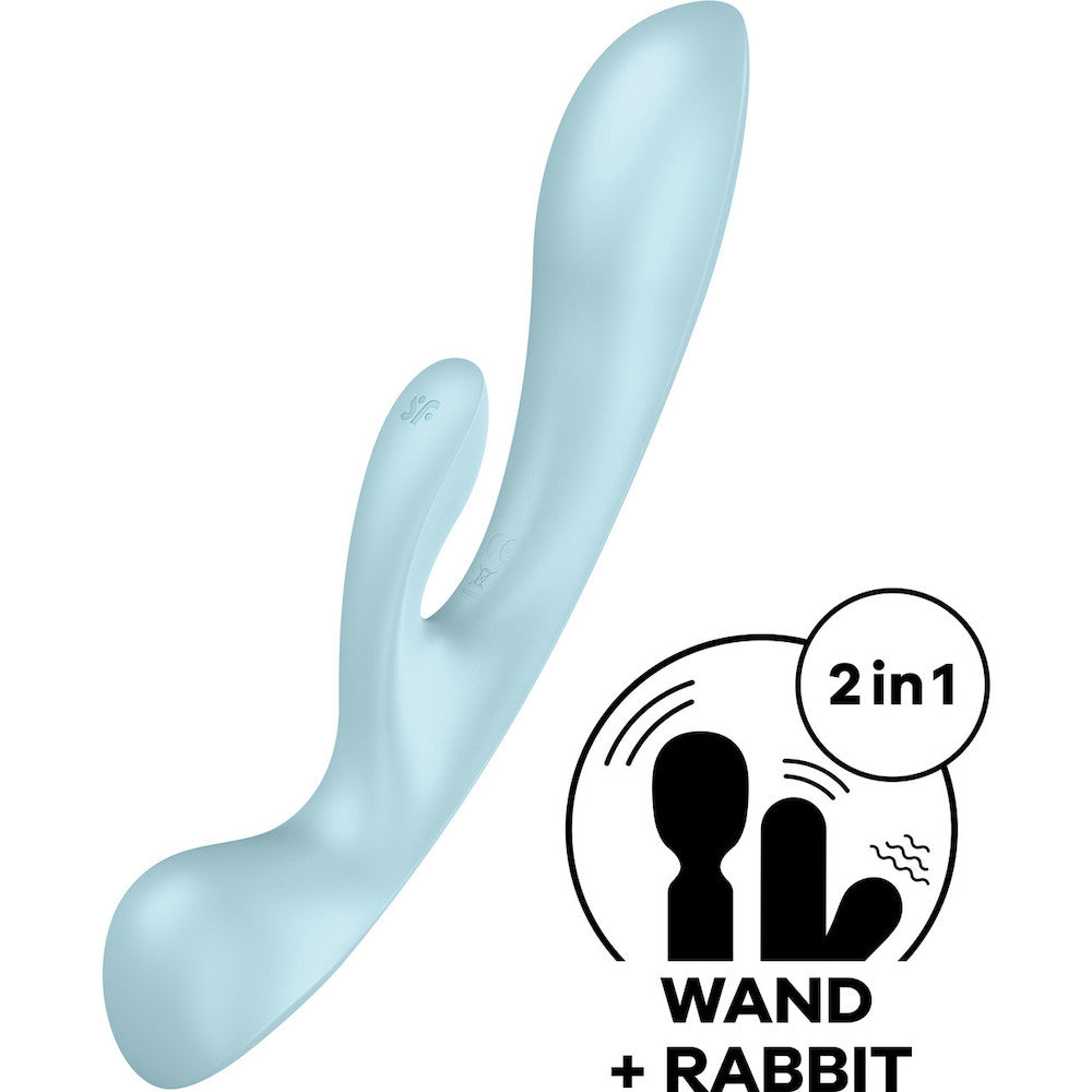 Satisfyer Triple Oh Silicone dual stimulation vibrator
