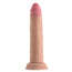 Shaft Model J 6.5-inch dual-density dildo in Pine shade, featuring a realistic shaft with veining and a firm core wrapped in a soft outer layer.