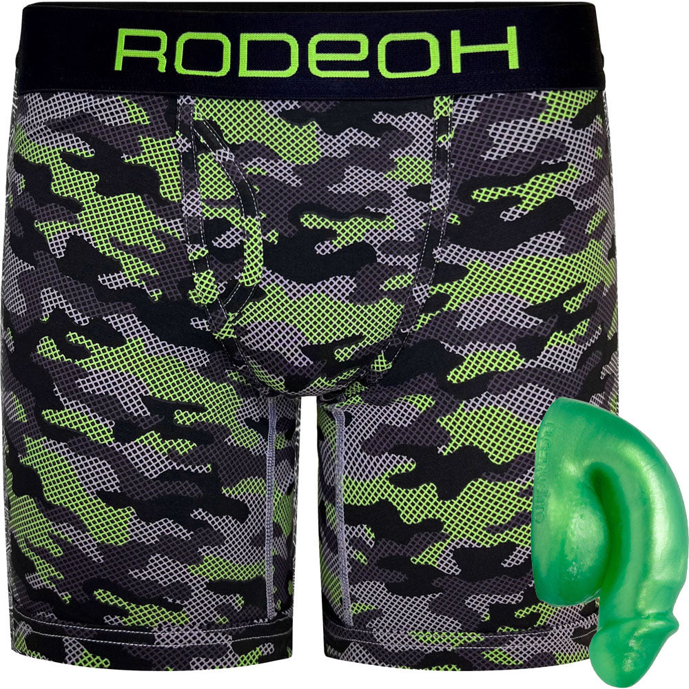 FREE Mr. Limpy Medium Packer with your Green Camo Packing Boxer