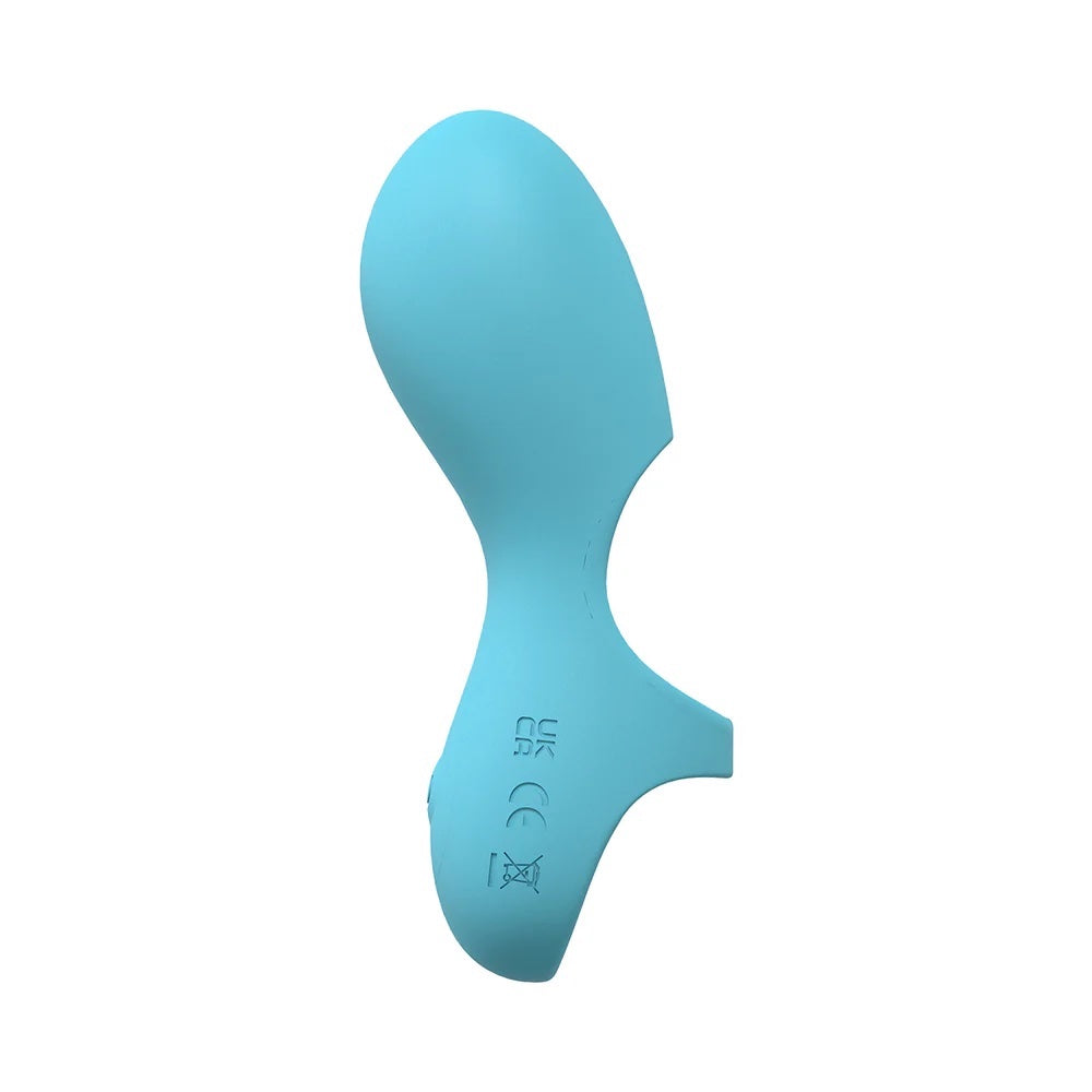 Joy 10 Speed Silicone Rechargeable Finger Vibe - Blue | RodeoH