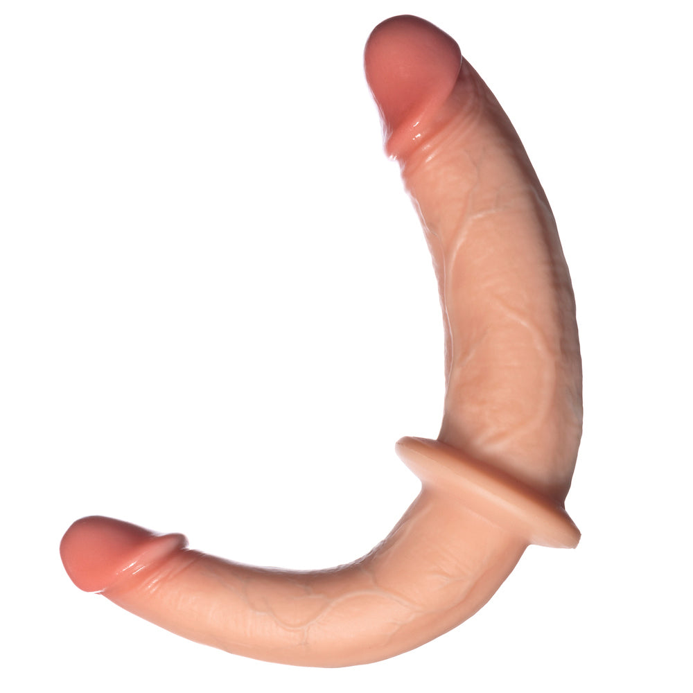 soreal double trouble double ended realistic silicone vanilla