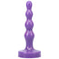 4.95" Ripple Small Silicone Anal Plug Dildo - Purple
