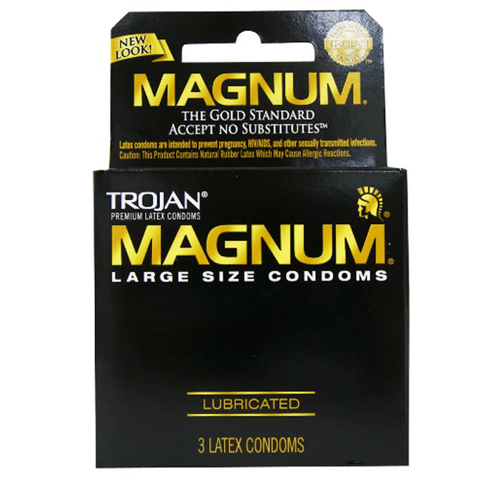 Trojan Magnum Large Latex condoms 3 pack