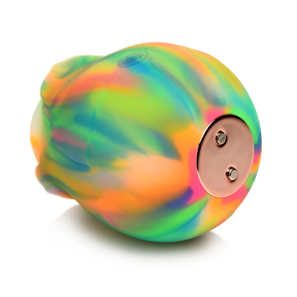 XR Brands BloomGasm Rainbow silicone Rose Clitoral Glow in the Dark Stimulator