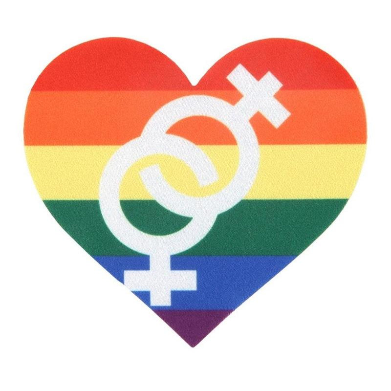Pride Hearts Rainbow Pasties - 2 Pack By Peekaboos